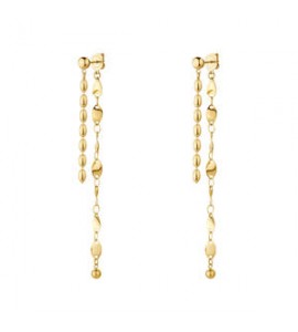 Orecchini Gioielli Brosway Essential in acciaio dorato pendenti BNL082
