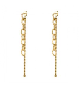 Orecchini Gioielli Brosway Essential in acciaio dorato pendenti BNL084