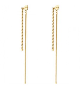 Orecchini Gioielli Brosway Essential in acciaio dorato pendenti BNL094