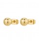 Orecchini Gioielli Brosway Essential in acciaio dorato a lobo sfera mm 6 BNL112