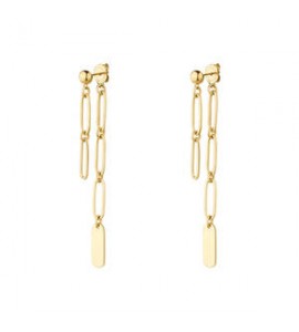 Orecchini Gioielli Brosway Essential in acciaio dorato pendenti BNL100