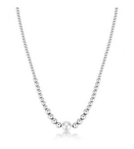 Collana Gioielli Brosway Perfect in acciaio con perla di conchiglia bpc03