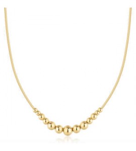 Collana Gioielli Brosway Perfect in acciaio dorato con sfere BPC06