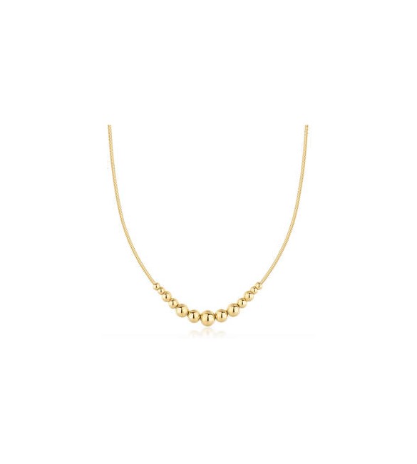 Collana Gioielli Brosway Perfect in acciaio dorato con sfere BPC06