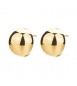 Orecchini Gioielli Brosway Perfect in acciaio dorato a lobo metà sfera BPC33