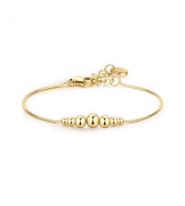 Bracciale Gioielli Brosway Perfect in acciaio dorato con sfere bpc16