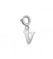 Ciondolo Gioielli Sagapò Joy in acciaio lettera V SJY0V