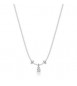 Collana Gioielli Sagapò Joy in acciaio con cristallo bianco SJY001