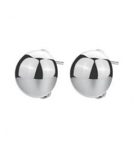 Orecchini Gioielli Brosway Perfect in acciaio a lobo metà sfera BPC32