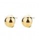 Orecchini Gioielli Brosway Perfect in acciaio dorato a lobo metà sfera BPC31