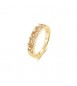 Anello Donna Gioielli Rosato Vittoria in argento dorato e cristalli misura 12 RZVT32A