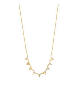 Collana Donna Gioielli Rosato Vittoria in argento dorato e cristalli RZVT02