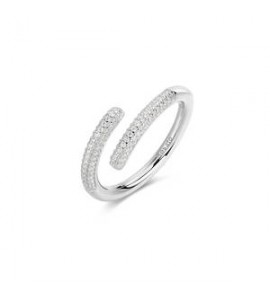 Anello Donna Gioielli Rosato Bianca in argento e zirconi misura 20 RZBI81D