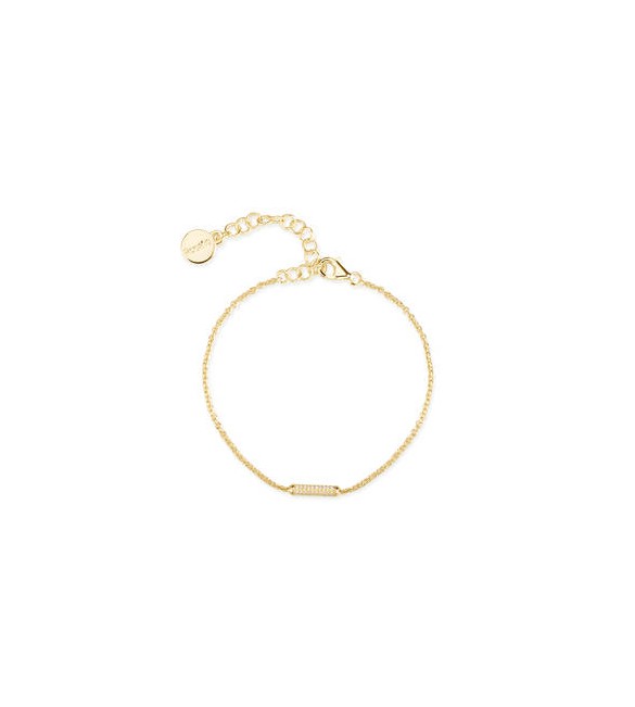 Bracciale Donna Gioielli Rosato Bianca in argento dorato e zirconi RZBI65