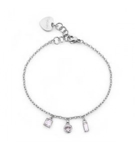 Bracciale Donna Gioielli Sagapò Luce in acciaio con cristalli sce25