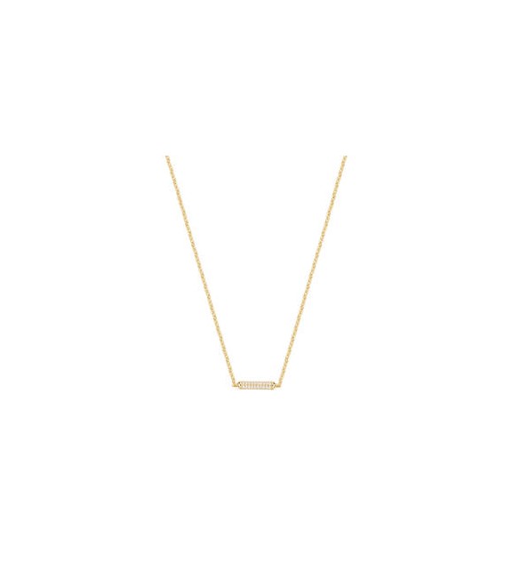 Collana Donna Gioielli Rosato Bianca in argento dorato e zirconi RZBI57