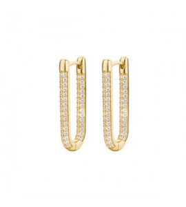 Orecchini Donna Gioielli Rosato Bianca in argento dorato e zirconi  RZBI75