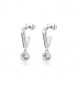 Orecchini Donna Gioielli Sagapò Luce in acciaio pendenti con cristalli sce35