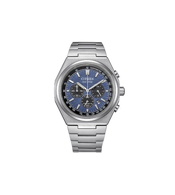Orologio Cronografo Super Titanio Uomo Citizen Eco Drive blu ca4610-85l