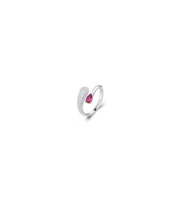 Anello Gioielli Fancy by Brosway in argento zirconi rosso misura 16 FPR127C