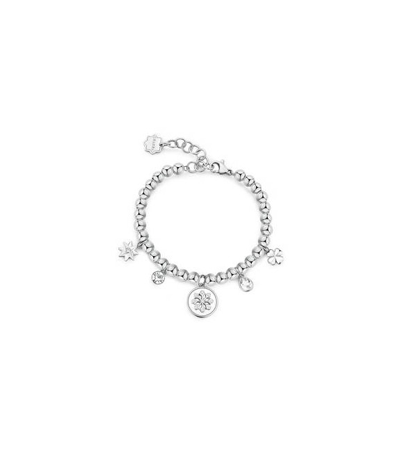 Bracciale Donna Gioielli Brosway Chakra in acciaio Fiocco di Neve bhkb244