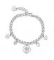 Bracciale Donna Gioielli Brosway Chakra in acciaio Fiocco di Neve bhkb244