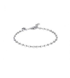 Bracciale personalizzabile Gioielli Storie Rosato in argento cubetti RZB017