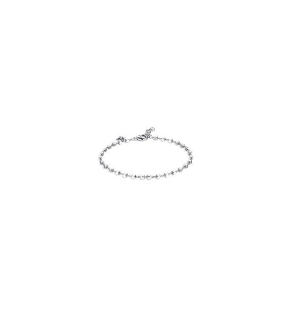Bracciale personalizzabile Gioielli Storie Rosato in argento cubetti RZB017