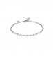 Bracciale personalizzabile Gioielli Storie Rosato in argento cubetti RZB017
