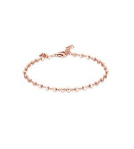 Bracciale personalizzabile Gioielli Storie Rosato in argento rosato cubetti RZB018