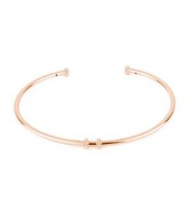 Bracciale rigido personalizzabile Gioielli Storie Rosato in argento rosato un charm mm 58 RZB025