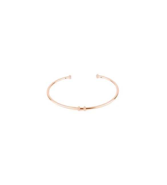 Bracciale rigido personalizzabile Gioielli Storie Rosato in argento rosato un charm mm 58 RZB025