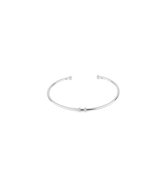 Bracciale rigido personalizzabile Gioielli Storie Rosato in argento un charm mm 58 RZB024