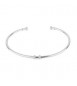 Bracciale rigido personalizzabile Gioielli Storie Rosato in argento un charm mm 58 RZB024