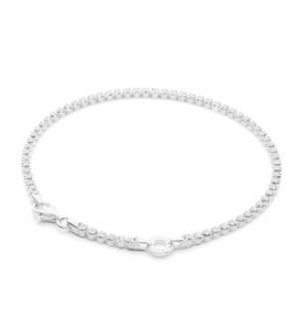 Bracciale tennis personalizzabile Gioielli Storie Rosato in argento cm 18 RZB040C