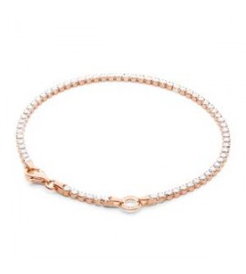 Bracciale tennis personalizzabile Gioielli Storie Rosato in argento rosato cm 17 RZB041B