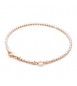 Bracciale tennis personalizzabile Gioielli Storie Rosato in argento rosato cm 17 RZB041B