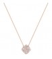 Collana Donna Gioielli Rosato Gemma in argento rosato a rombo con zirconi RZGE08