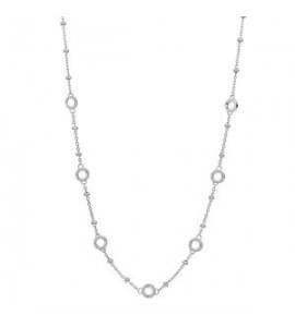 Collana personalizzabile Gioielli Storie Rosato in argento cm 43 RZC010