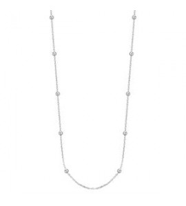 Collana personalizzabile Gioielli Storie Rosato in argento palline RZC054