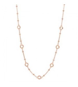 Collana personalizzabile Gioielli Storie Rosato in argento rosato cm 43 RZC011
