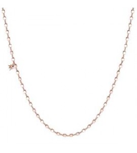 Collana personalizzabile Gioielli Storie Rosato in argento rosato cubetti cm 44 RZC017