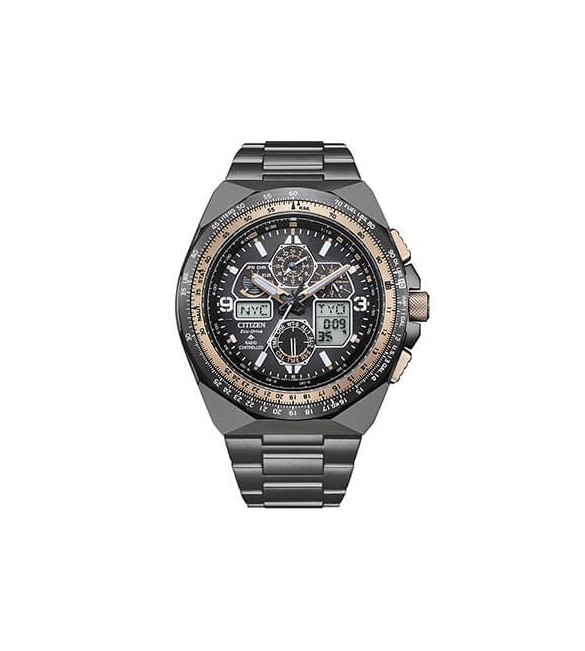 Orologio Radiocontrollato Air Limited Edition Uomo Citizen Eco Drive antracite jy8146-54