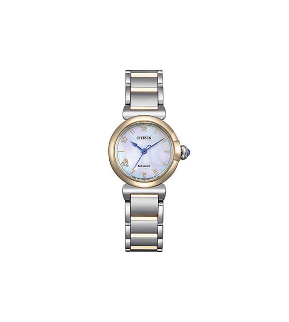 Orologio Solo Tempo Donna Citizen Maybell Mini Eco Drive bicolore madreperla em1136-87d
