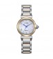 Orologio Solo Tempo Donna Citizen Maybell Mini Eco Drive bicolore madreperla em1136-87d