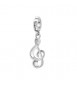 Charm Gioielli Storie Rosato in argento chiave di violino RZ237R