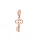 Charm Gioielli Storie Rosato in argento rosato chiave RZ153