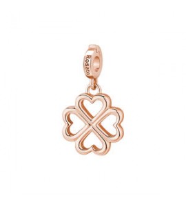 Charm Gioielli Storie Rosato in argento rosato quadrifoglio RZ007