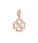 Charm Gioielli Storie Rosato in argento rosato quadrifoglio RZ007