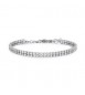 Bracciale Donna Gioielli Brosway Desideri in acciaio tennis due fili con zirconi bianchi bei096